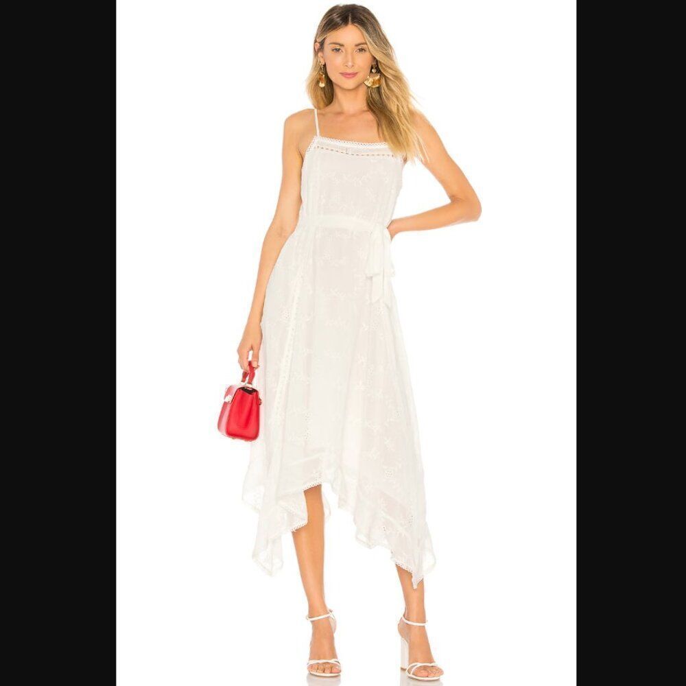 NWT Revolve x Tularosa Maxine Dress in ivory | Size S *missing belt*